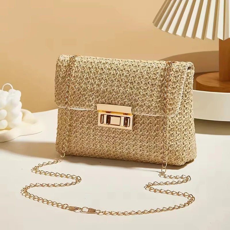 Isla Woven Chain Shoulder Bag