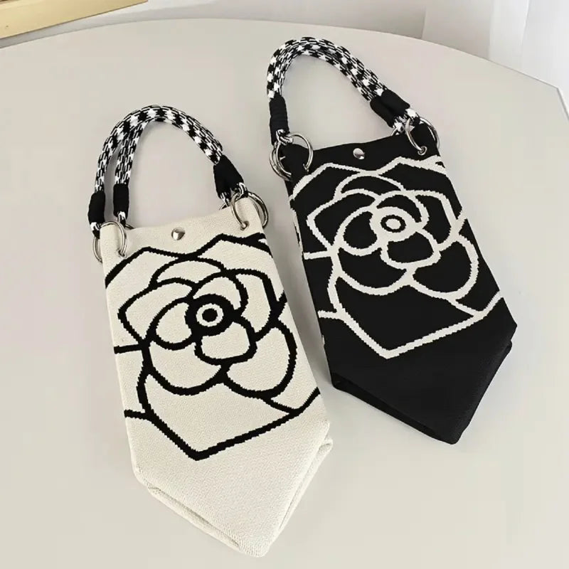 Flora Knit Tote Bag