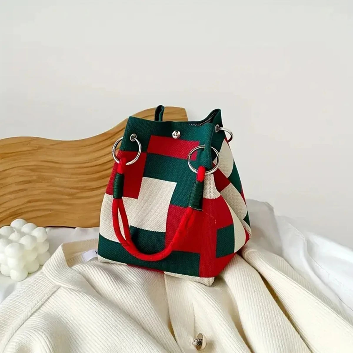 Sienna Woven Bucket Bag