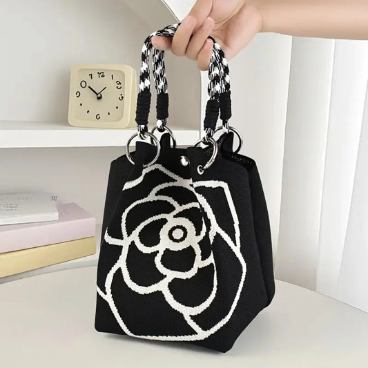 Flora Knit Tote Bag