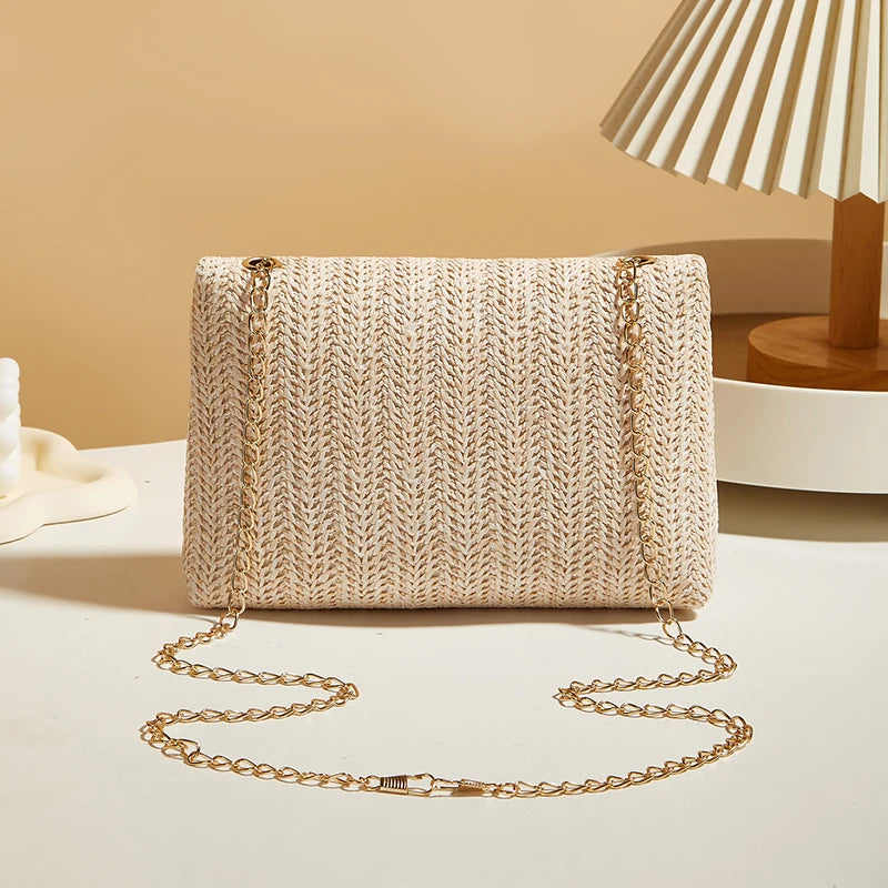 Isla Woven Chain Shoulder Bag